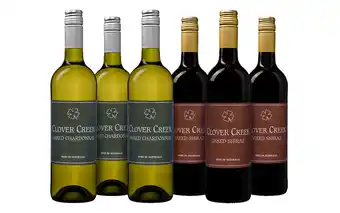 Wijnvoordeel Wijnpakket clover creek chardonnay & shiraz aanbieding