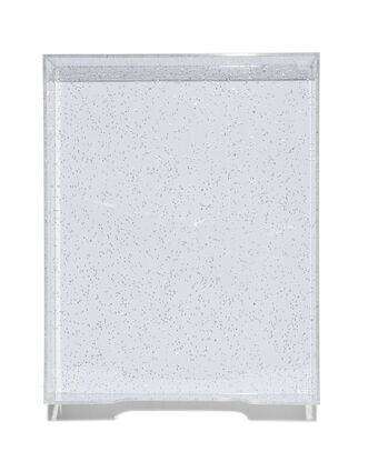 HEMA Hema brievenbak a4 zilveren glitters aanbieding
