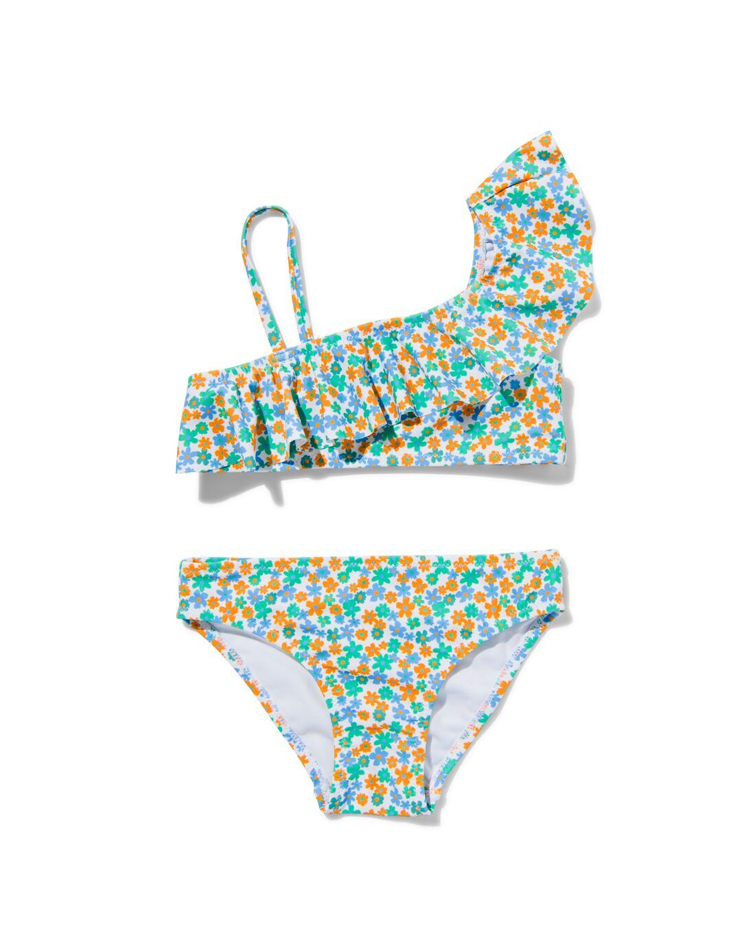 Hema kinder bikini asymmetrisch (groen) aanbieding bij HEMA