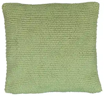 HEMA Hema kussenhoes 40x40 groen fleece met noppen (groen) aanbieding