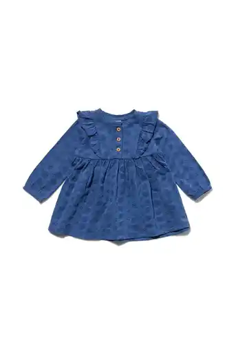 HEMA Hema baby jurk met borduur blauw (blauw) aanbieding