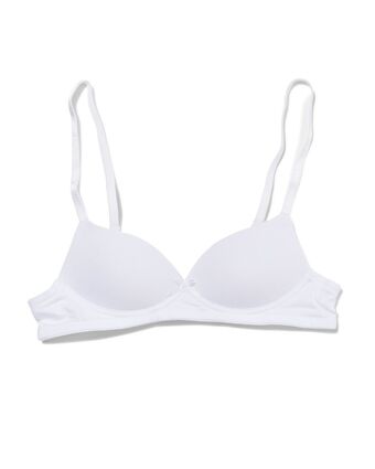 HEMA Hema voorgevormde tiener bh zonder beugel (wit) aanbieding