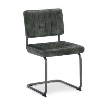 Leen Bakker Eetkamerstoel mae - velvet adore - donkergroen (2 stuks) - leen bakker aanbieding