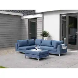 Leen Bakker Exotan loungeset casablanca links - 3-delig - incl. kussens - leen bakker aanbieding