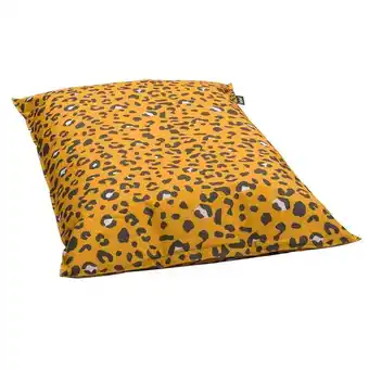 Leen Bakker Lebel zitzak leopard - oker - 100x150 cm - leen bakker aanbieding