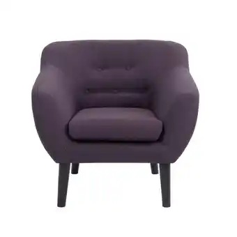 Leen Bakker Fauteuil sonoma - aubergine - leen bakker aanbieding