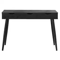Leen Bakker Bureau montijo - zwart - 77,1x110x50 cm - leen bakker aanbieding
