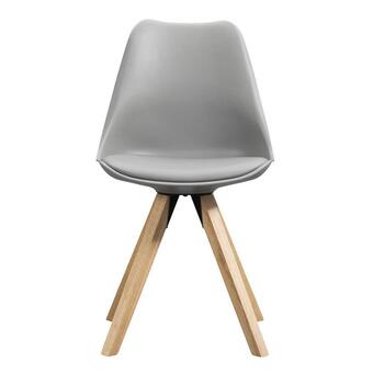 Leen Bakker Eetkamerstoel senja - grijs - hout - leen bakker aanbieding