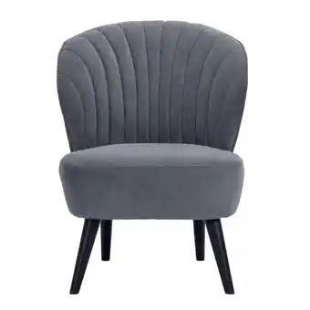 Leen Bakker Fauteuil ventura - stof - grijs - leen bakker aanbieding