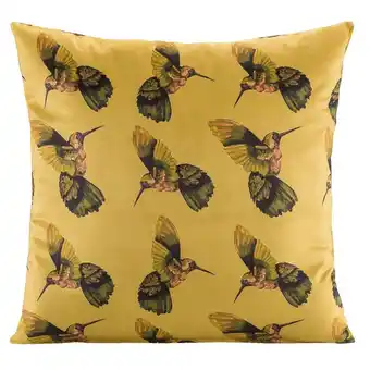 Leen Bakker Sierkussen fem - mosterd - 45x45 cm - leen bakker aanbieding