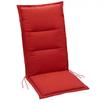 Leen Bakker Summerset tuinstoelkussen club - rood - 120x50 cm - leen bakker aanbieding