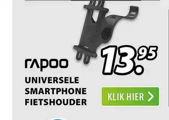 Expert Rapoo universele smartphone fietshouder aanbieding