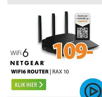 Expert Wifi 6 netgear wifi6 router | rax 10 aanbieding