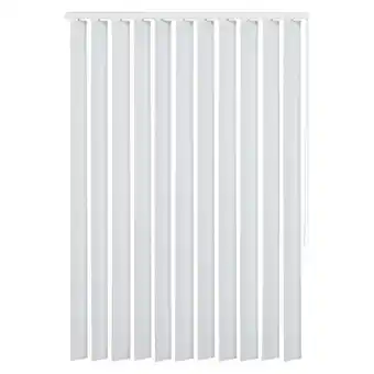 Leen Bakker Verticale lamellen pvc verduisterend 89 mm - wit - 90x130 cm - leen bakker aanbieding