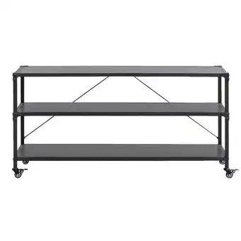 Leen Bakker Tv-meubel lennox - zwart - 58x120x39 cm - leen bakker aanbieding