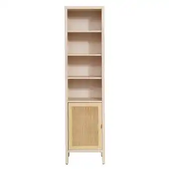 Leen Bakker Boekenkast doddy - hout/webbing - 180x45x39 cm - leen bakker aanbieding