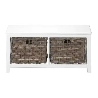 Leen Bakker Salontafel valerie - off-white - 45x95x44 cm - leen bakker aanbieding