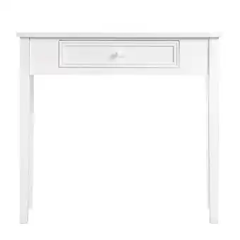 Leen Bakker Sidetable sophie - wit - 76x80x30 cm - leen bakker aanbieding