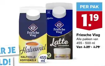 Hoogvliet Friesche Vlag Alle pakken van 455 - 500ml aanbieding