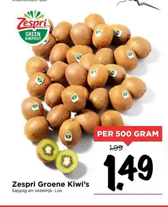 Vomar Voordeelmarkt Zespri groene kiwi's 500 gram aanbieding