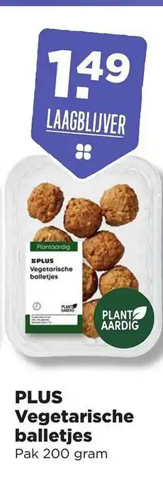 PLUS Plus vegetarische balletjes 200 gram aanbieding