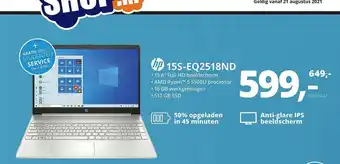 Paradigit Hp 15s-eq2518nd laptop aanbieding