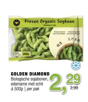 Amazing Oriëntal Golden diamond biologische sojabonen, edamame met schil aanbieding