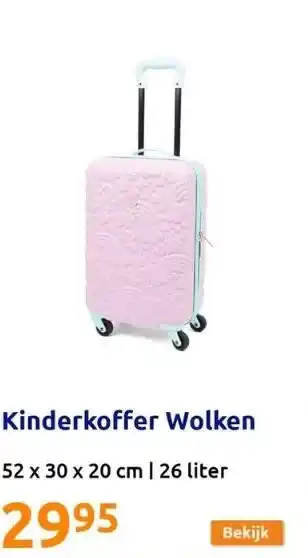 Action Kinderkoffer wolken aanbieding