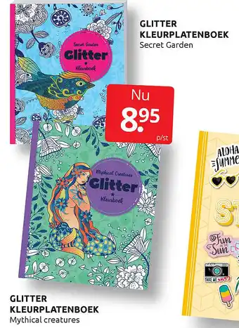 Boekenvoordeel Glitter Kleurplatenboek aanbieding