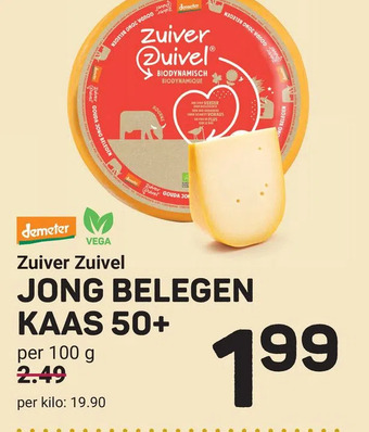 Ekoplaza Zuiver zuivel jong belegen kaas 50+ aanbieding