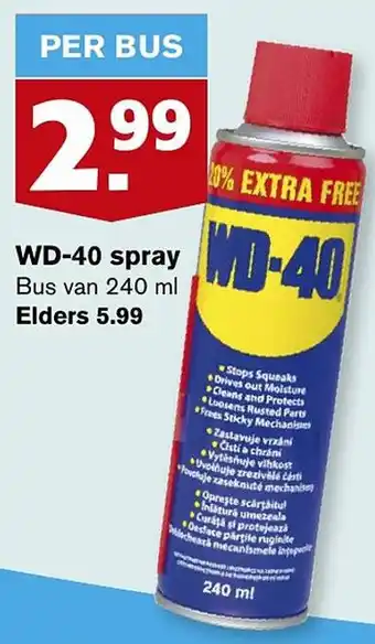 Hoogvliet WD-40 spray aanbieding