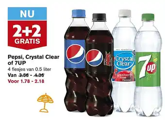 Hoogvliet Pepsi, Crystal Clear of 7UP aanbieding