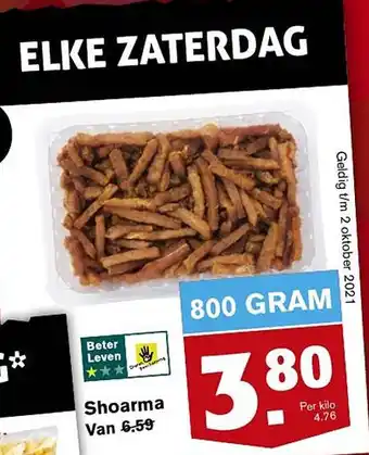 Hoogvliet Shoarma aanbieding