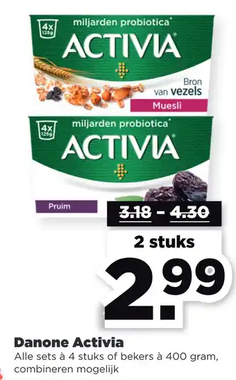 PLUS Danone activia 400gram aanbieding