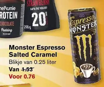 Hoogvliet Monster Espresso Salted Caramel aanbieding