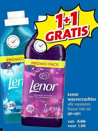 Boni Lenor wasverzachter aanbieding