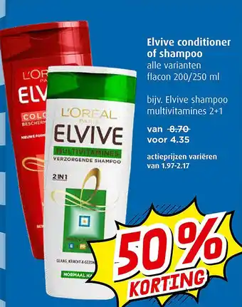 Boni Elvive conditioner of shampoo aanbieding