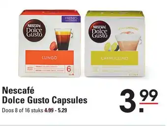 Sligro Nescafé Dolce Gusto Capsules Doos 8 of 16 stuks aanbieding