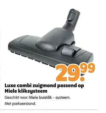 Plentyparts Luxe Combi Zuigmond Passend Op Miele Kliksysteem aanbieding