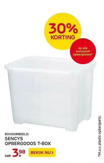 Praxis Sencys Opbergdoos T-Box 30% Korting aanbieding