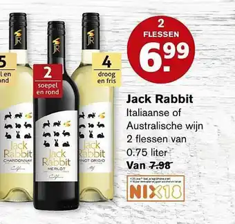 Hoogvliet Jack Rabbit Italiaanse Of Australische Wijn aanbieding