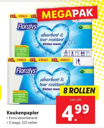 Lidl Keukenpapier 8rollren aanbieding