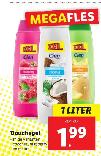 Lidl Douchegel 1L aanbieding