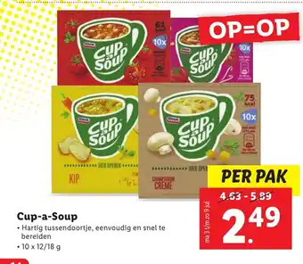 Lidl Cup-a-Soup 10x12/18g aanbieding