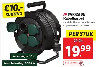 Lidl PARKSIDEⓇ Kabelhaspel PER STUK aanbieding