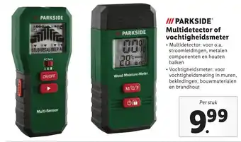 Lidl PARKSIDE Multidetector of vochtigheidsmeter aanbieding