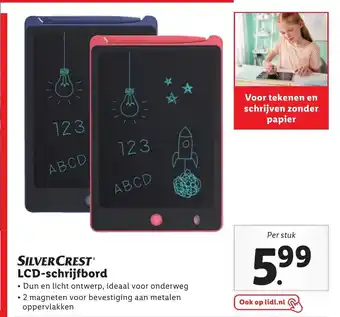 Lidl SILVERCRESTⓇ LCD-schrijfbord aanbieding