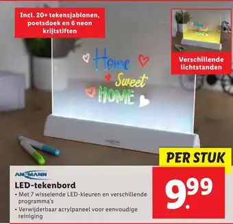 Lidl LED-tekenbord aanbieding