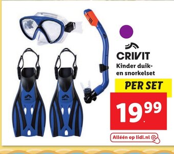 Lidl CRIVIT Kinder duik-en snorkelset aanbieding