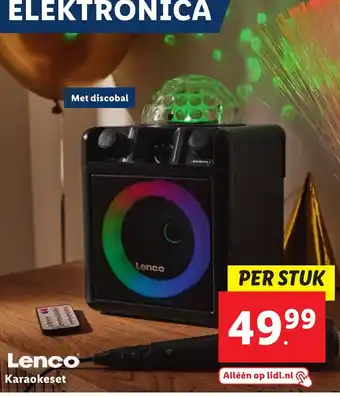 Lidl Lenco Karaokeset aanbieding